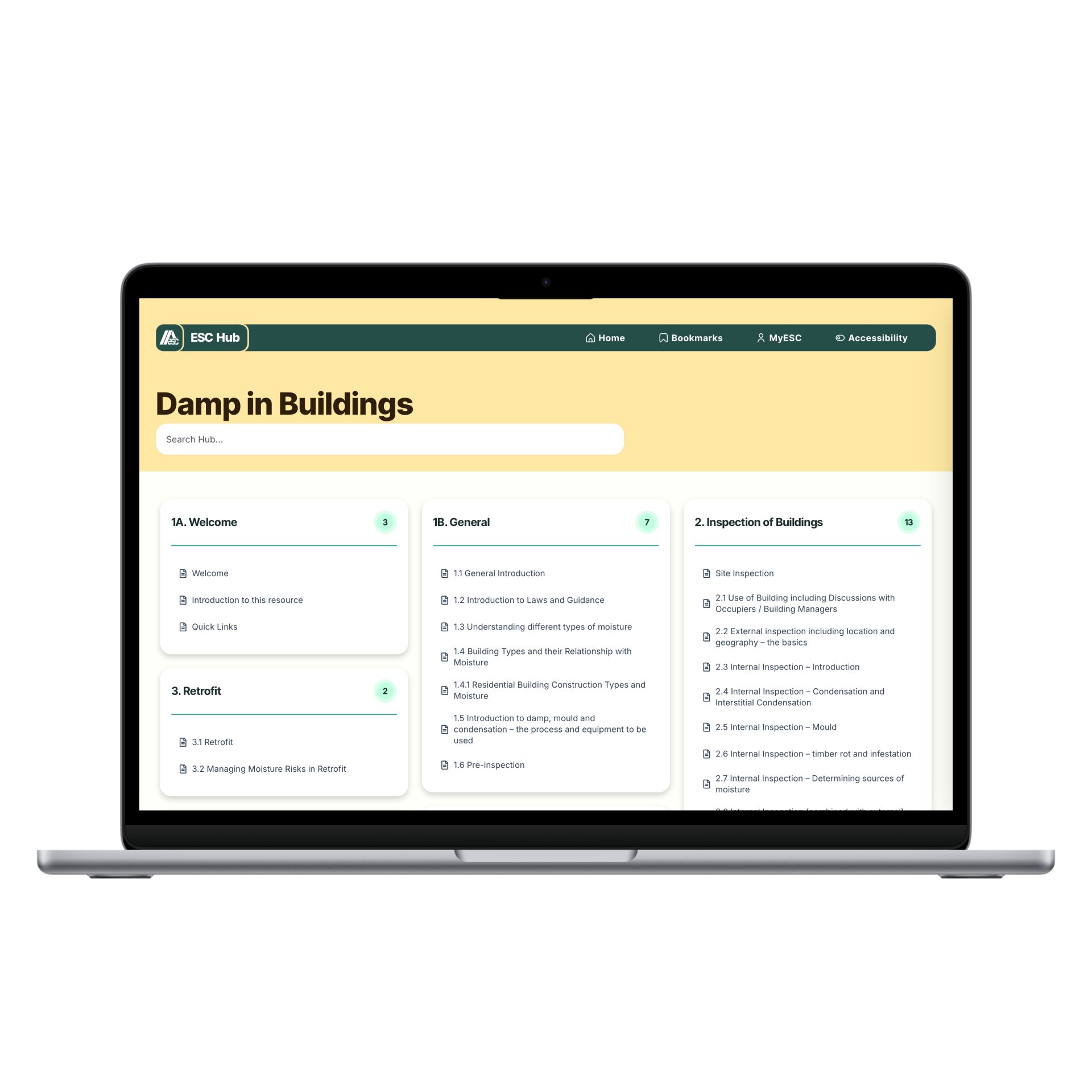 ESC Hub online knowledge centre
